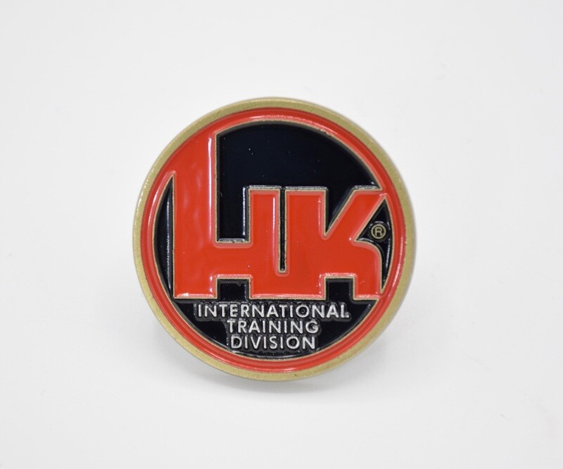HECKLER &amp; KOCH HK MP5 SMG INSTRUCTOR ITD (INTERNATIONAL TRAINING DIVISION) CHALLENGE COIN