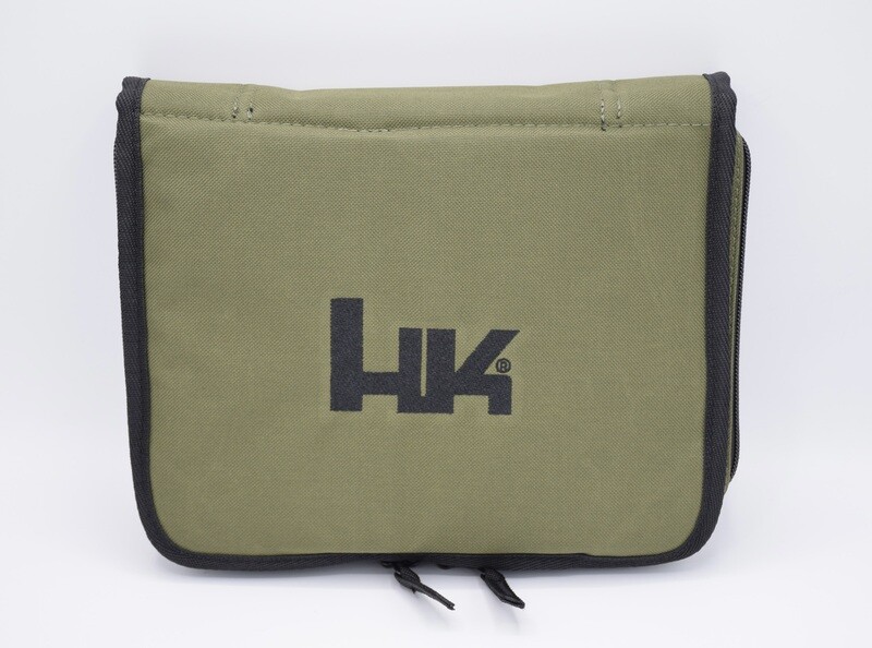 ​HECKLER &amp; KOCH HK O.D GREEN MEDIUM PADDED CASE/PISTOL BAG​ P7 P9S USP VP9 VP40 HK45 P30 P30SK P2000