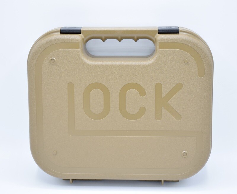 GLOCK PERFECTION CASE/BOX TAN/FDE FACTORY GLOCK BOX 17 19 22 23 43X 44 45 47 48