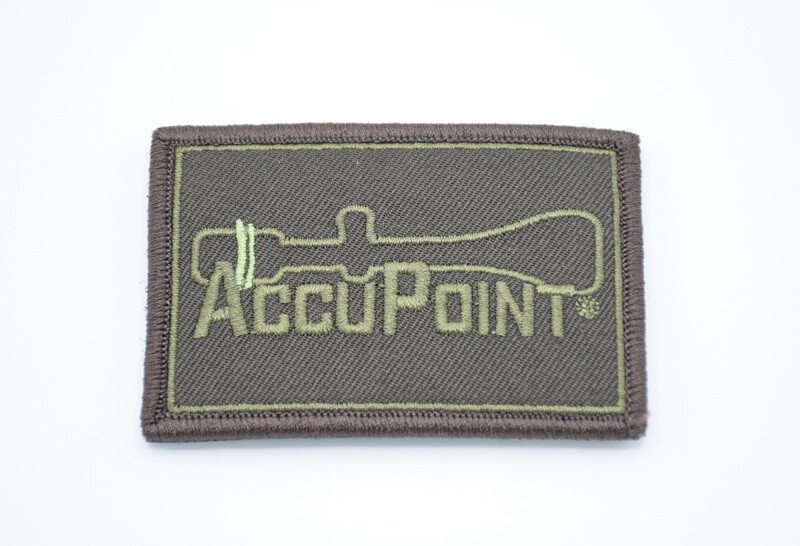 TRIJICON &quot;ACCUPOINT SCOPE&quot; LOGO PATCH HOOK/LOOP BACKING GREEN ACOG MRO RMR SRO