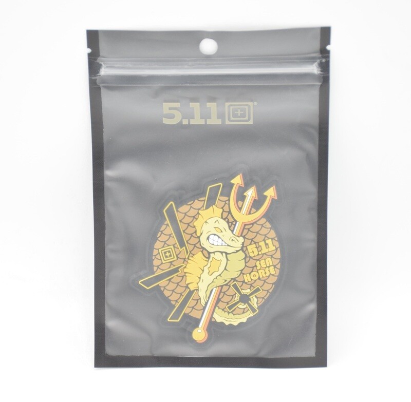 5.11 TACTICAL SEAHORSE LOGO PATCH HOOK/LOOP BACKING RARE