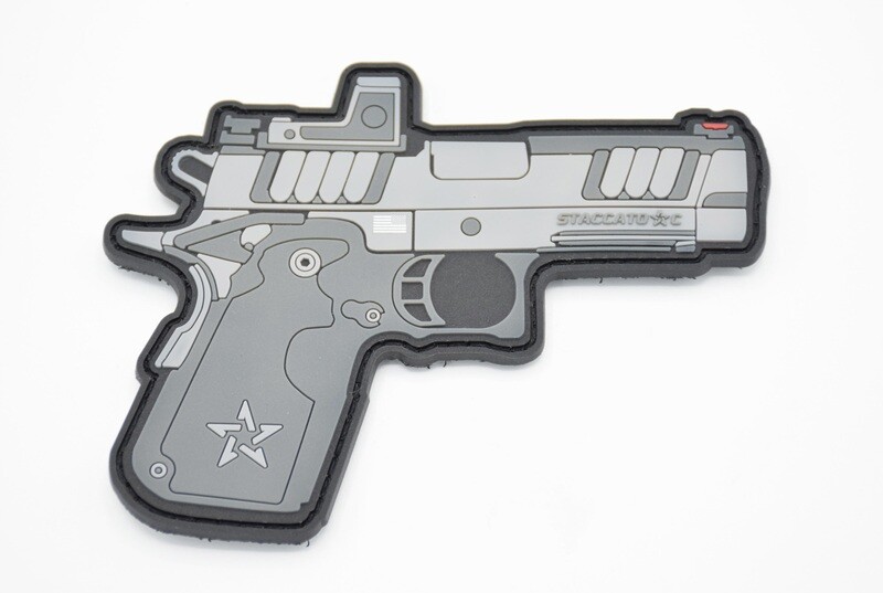 STACCATO C PISTOL WITH RMR LOGO PATCH HOOK/LOOP BACKING 2011 1911 XC C2 CS