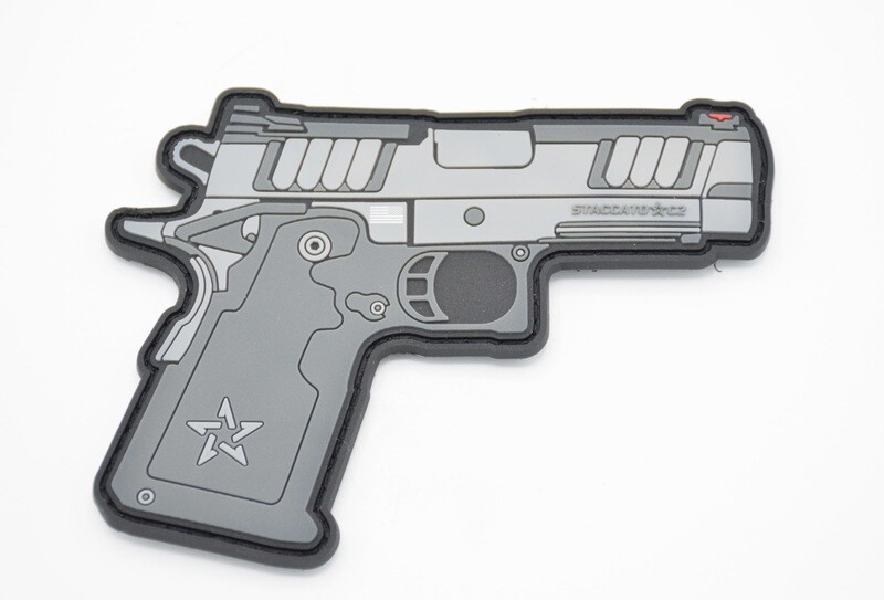 ​STACCATO C2 PISTOL LOGO PATCH HOOK/LOOP BACKING 2011 1911 XC C2 CS