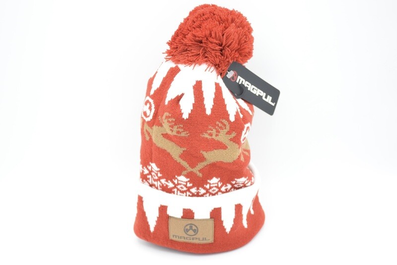 MAGPUL UGLY CHRISTMAS BEANIE HAT/CAP FACTORY RED/WHITE/BROWN REINDEER HAT 2023 AR15