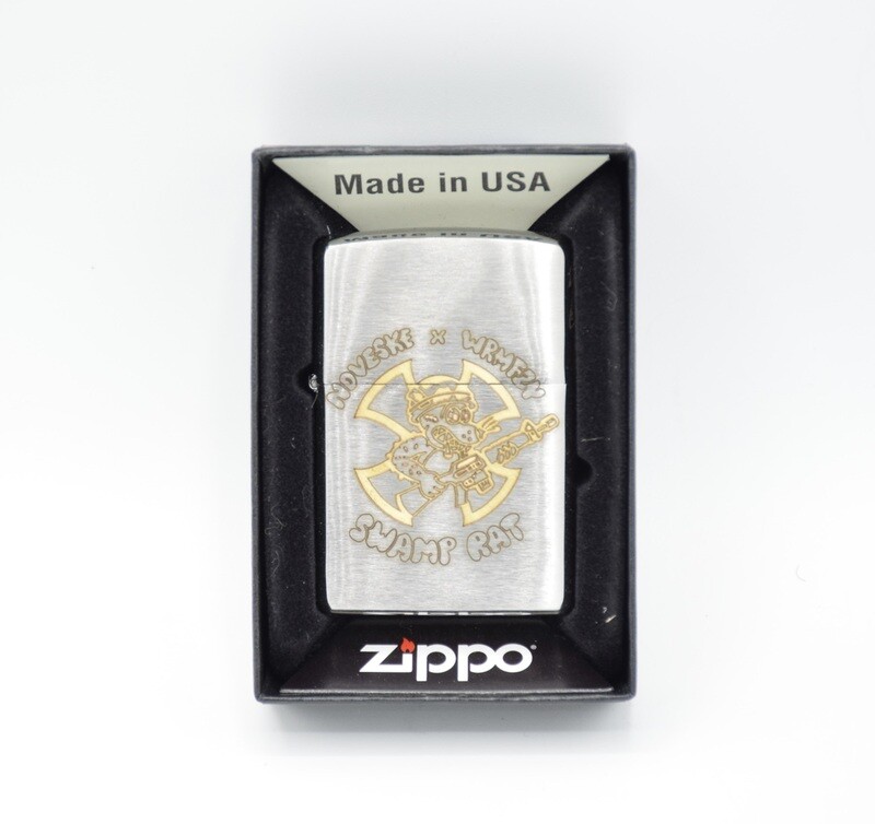NOVESKE RIFLE WORKS X WRMFZY SWAMP RAT RIFLE ZIPPO LIGHTER RARE SOLD OUT GHETTO BLASTER CHAINSAW SPACE INVADER