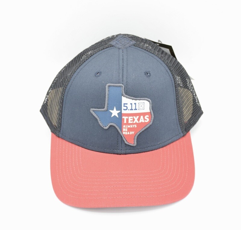 ​5.11 TACTICAL TEXAS PRIDE TRUCKER CAP/HAT WITH TEXAS LOGO PATCH ALWAYS BE READY