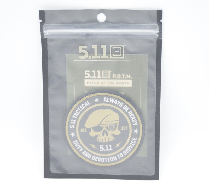 5.11 TACTICAL POTM JANUARY 2024 "DUTY AND DEVOTION TO SERVICE" LOGO PATCH  “PATCH OF THE MONTH”