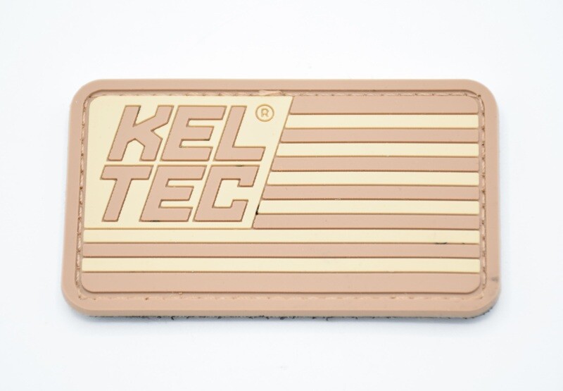 KEL TEC TAN/FDE LOGO PATCH PVC HOOK/LOOP BACKING KSG KS7