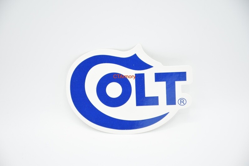 ​COLT FIREARMS LOGO STICKER/DECAL #STILLMAKINGHISTORY BLUE/WHITE