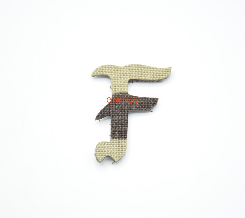 FORWARD OBSERVATIONS GROUP FOG “F” LOGO PATCH HOOK/LOOP BACKING CAMO