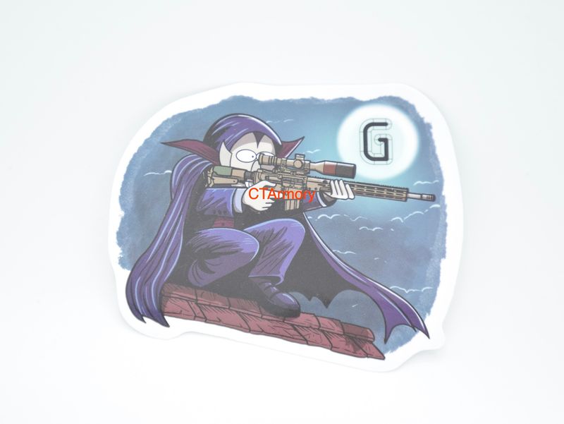 GEISSELE AUTOMATICS COUNT BLEMULA DRACULA NIGHT SNIPER PROMO LOGO STICKER/DECAL