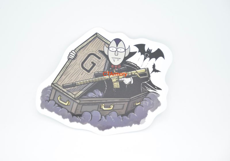 GEISSELE AUTOMATICS COUNT BLEMULA DRACULA COFFIN PROMO LOGO STICKER/DECAL