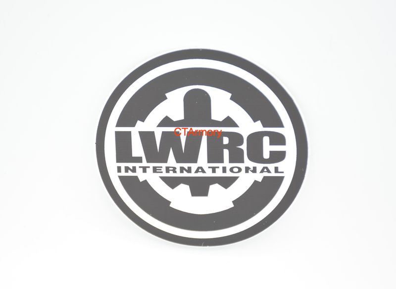 LWRC INTERNATIONAL LOGO STICKER/DECAL 6.8 SIX 8 REPR MKII IC BLACK/WHITE