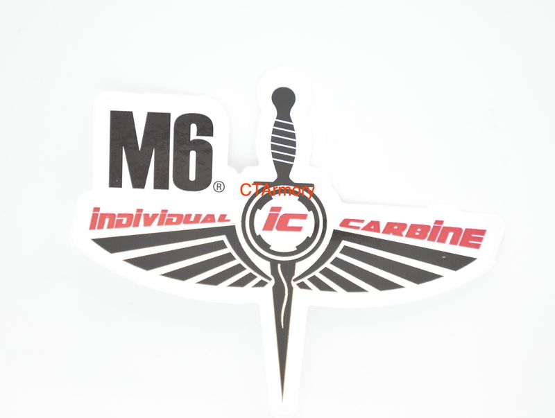 LWRC INTERNATIONAL M6 IC INDIVIDUAL CARBINE LOGO STICKER/DECAL OEM