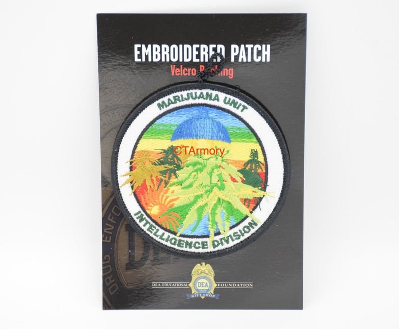 DEA DRUG ENFORCEMENT ADMINISTRATION LOGO PATCH MARIJUANA UNIT INTELLIGENCE DIVISION