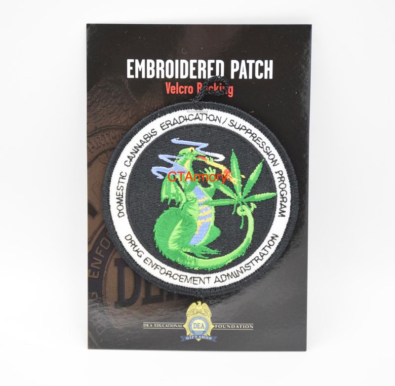 DEA DRUG ENFORCEMENT AGENCY DOMESTIC CANNABIS ERADICATION SUPPRESSION PROGRAM LOGO PATCH