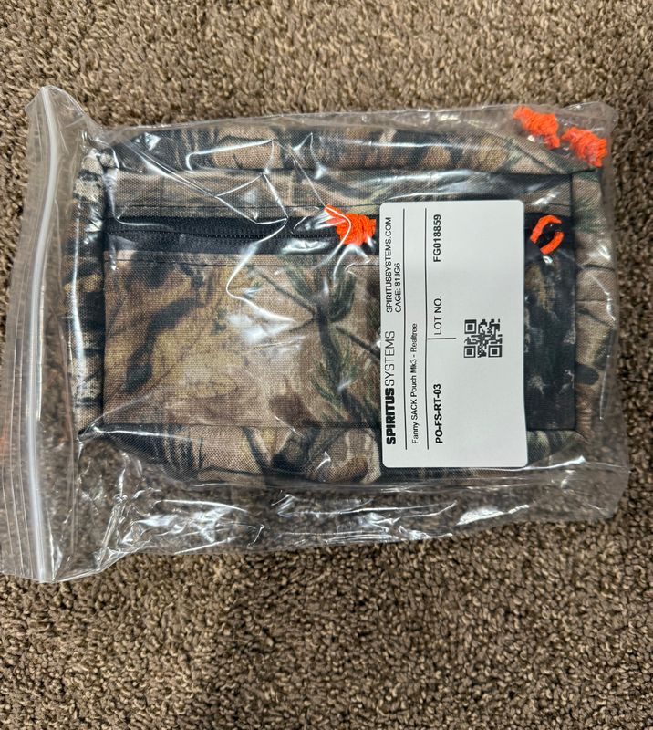 SPIRITUS SYSTEMS X WRMFZY COLLABORATION FANNY SACK MK3 REALTREE VERY LIMITED EDITION COLLAB