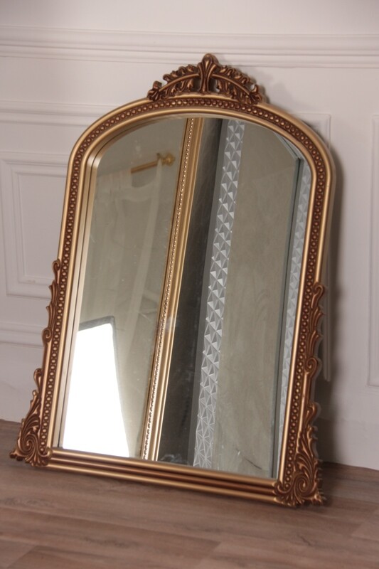 Gold Console Mirror
