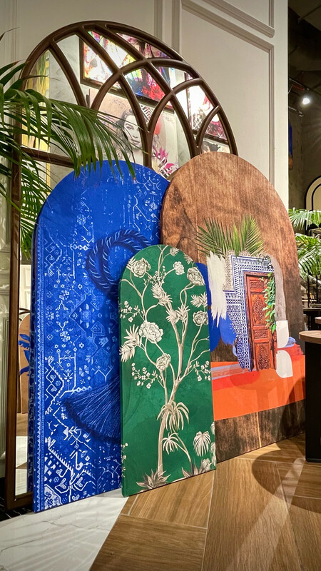 Door - Blue Green Orange Arch