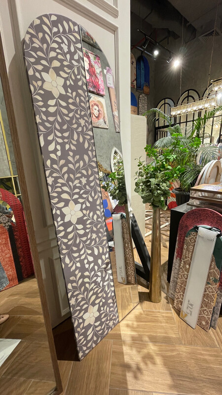 Gray Sadaf Mirror 