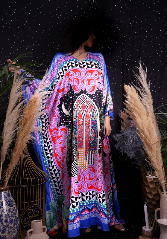 Ramadan Night Kaftan in Purple 