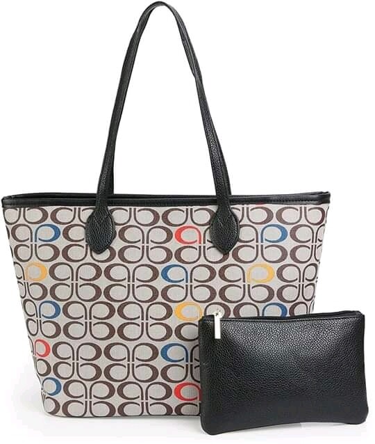 Womens Handbags All-over Printed Purses Satchel Shoulder Bag with Zipper Wallet