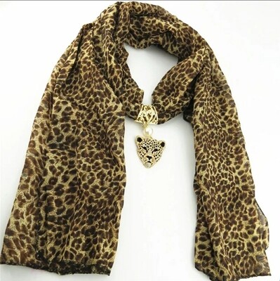 Scarf with Necklace