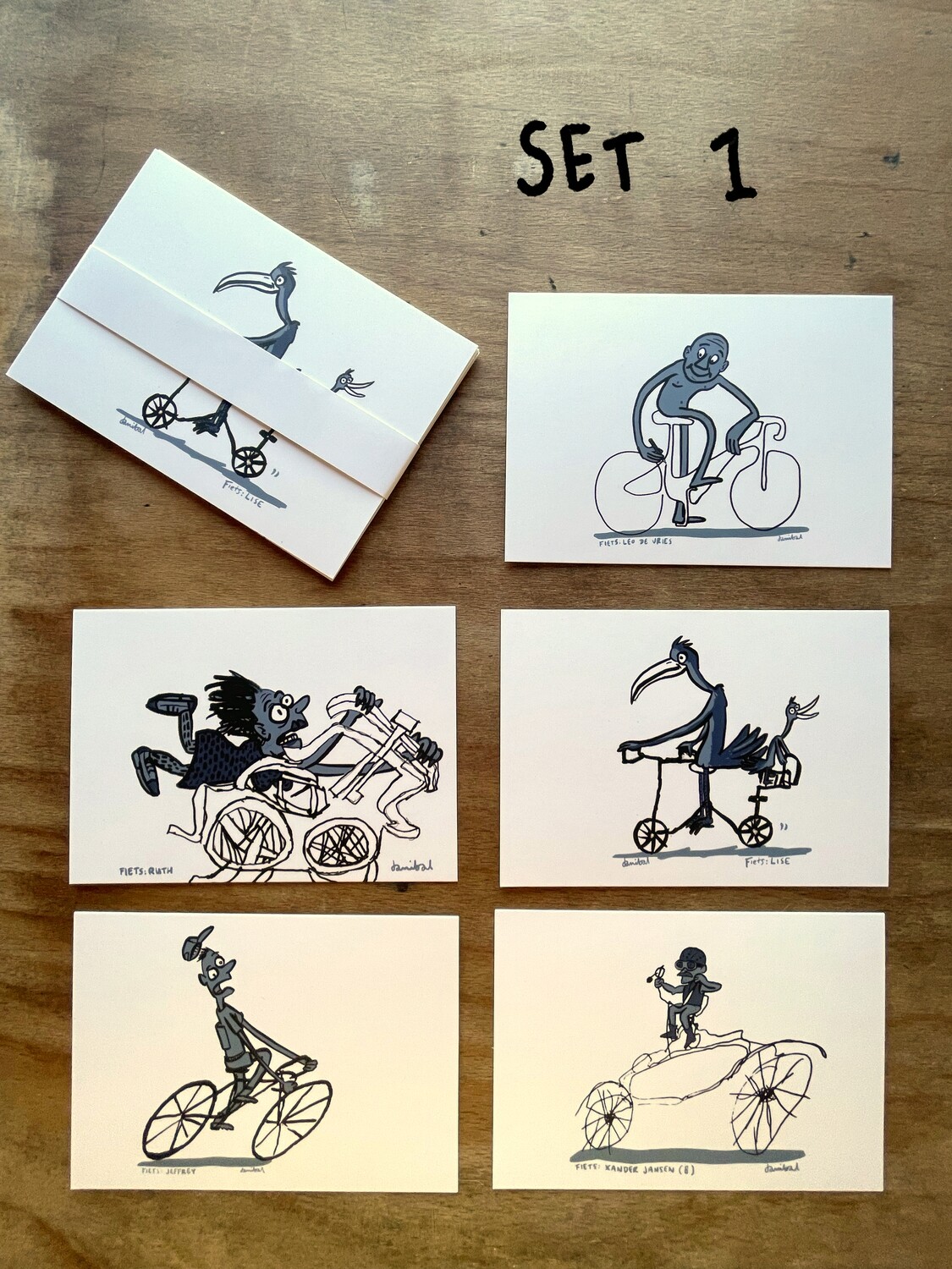 Kaartensets Ode aan de fiets