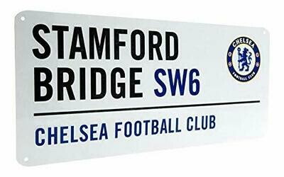 CHELSEA FC WHITE STREET SIGN