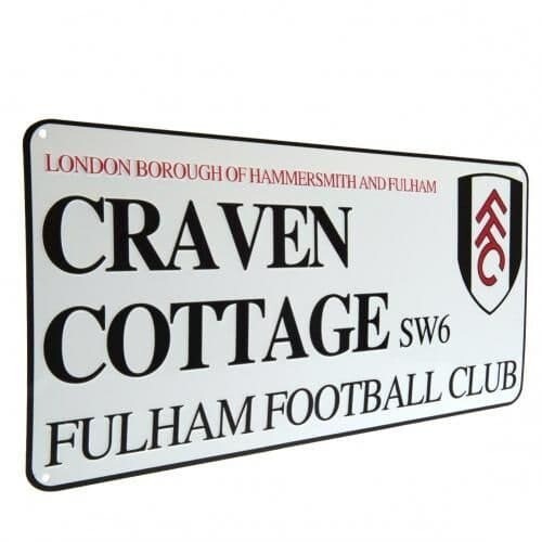 FULHAM FC STREET SIGN
