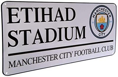 MANCHESTER CITY STREET SIGN