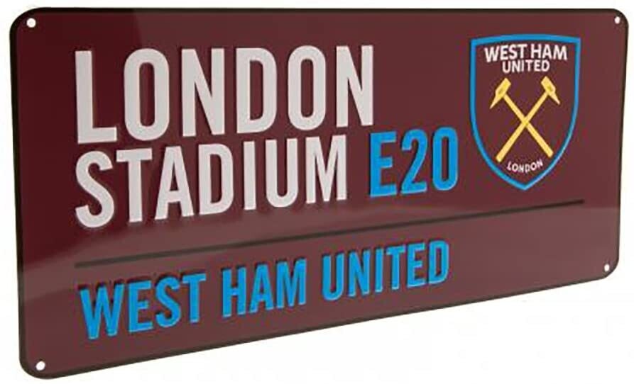 WEST HAM UNITED FC STREET SIGN