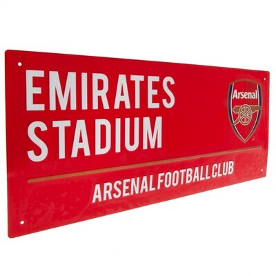ARSENAL FC STREET SIGN RED