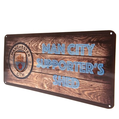 MANCHESTER CITY SUPPORTER'S SHED metal sig