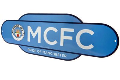 MANCHESTER CITY FC " PRIDE OF MANCHESTER" SIGN