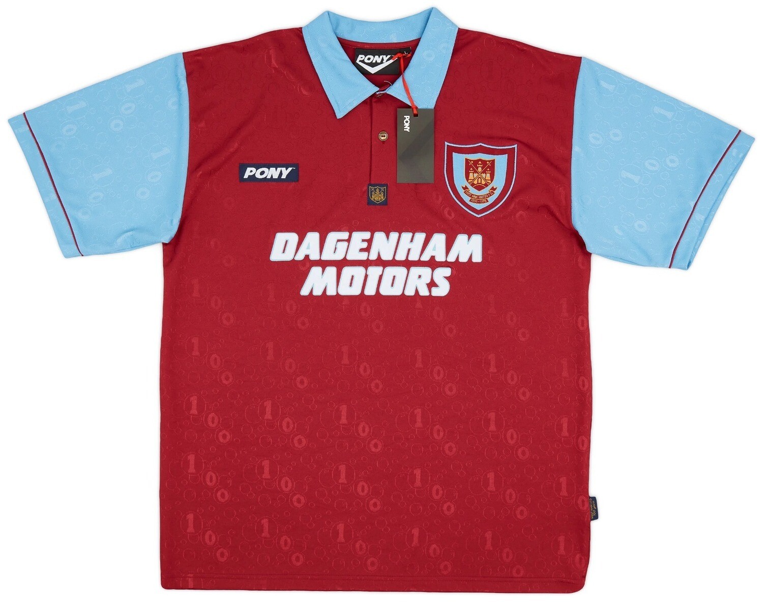 WEST HAM UNITED 1995/1997 HOME Centenary Reissue - PONY