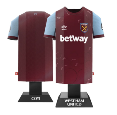 WEST HAM UNITED FC 23/24 home shirt model kit