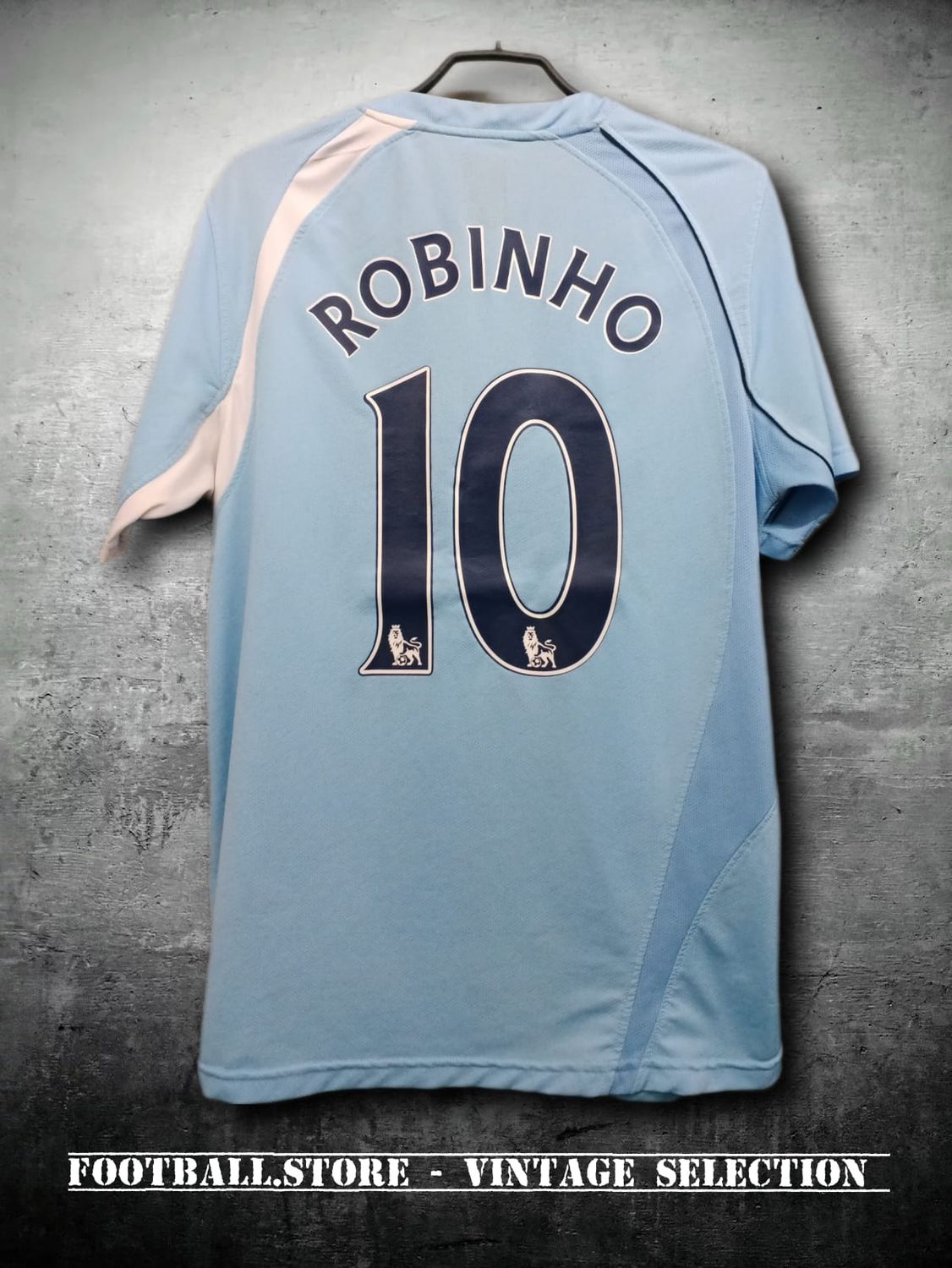 MANCHESTER CITY FC 2008/2009 HOME #ROBINHO - LE COQ SPORTIF