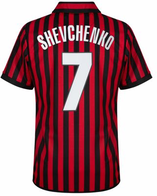AC MILAN 2000 Centenario Retrò Football Shirt - SHEVCHENKO