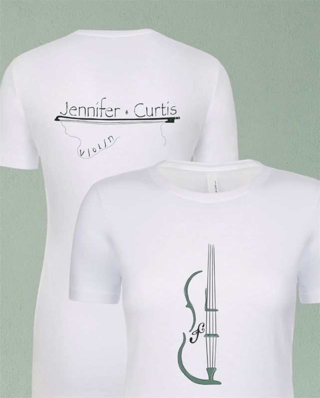 Women&#39;s Violin &amp; Bow T-Shirt