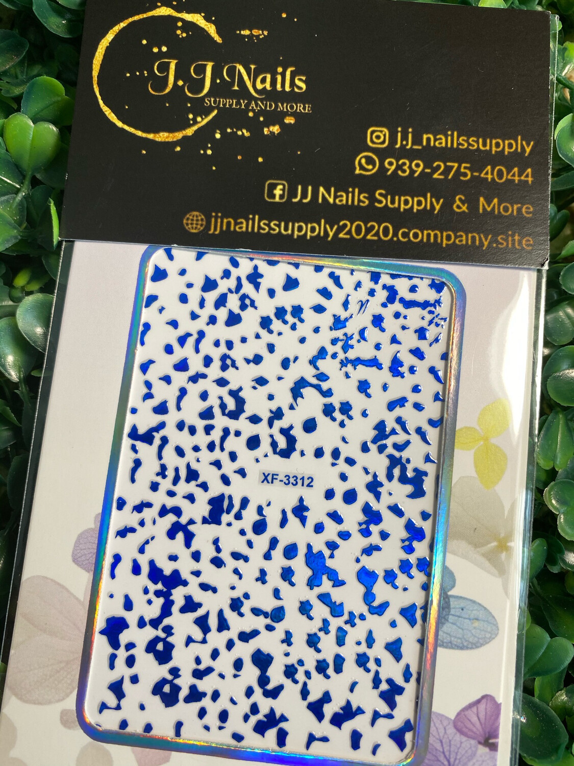 Stickers manchitas azules