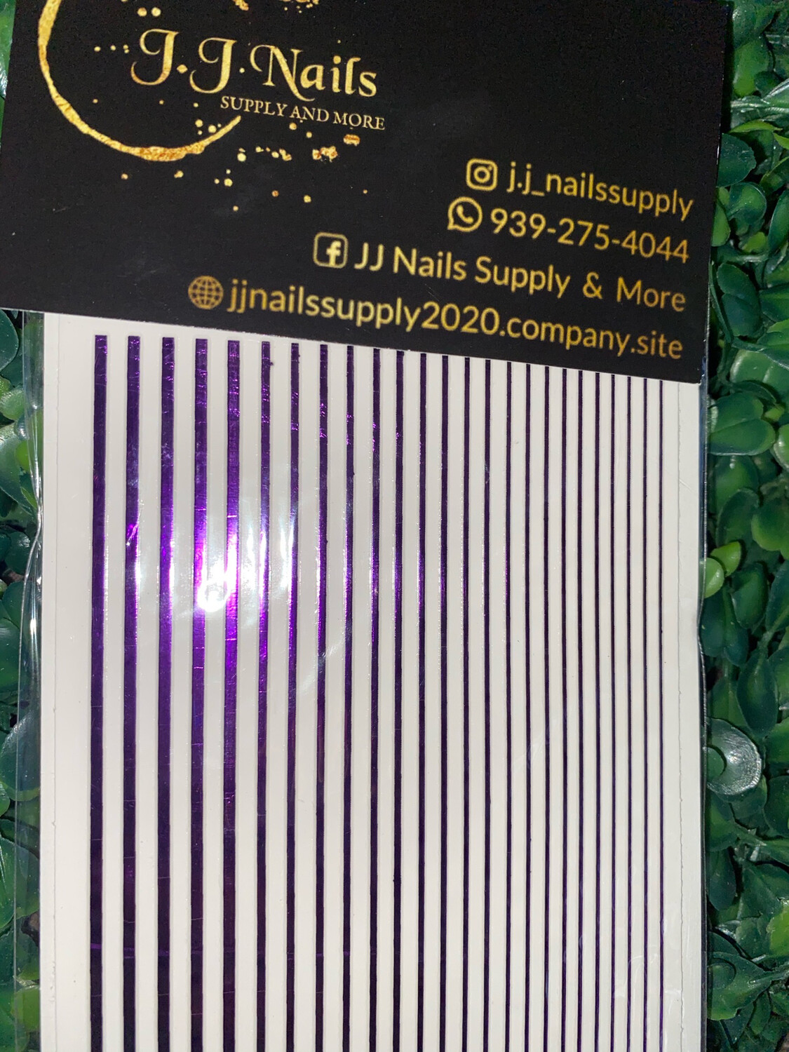 Stickers rayas violetas