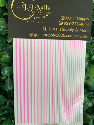 Stickers rayas pink