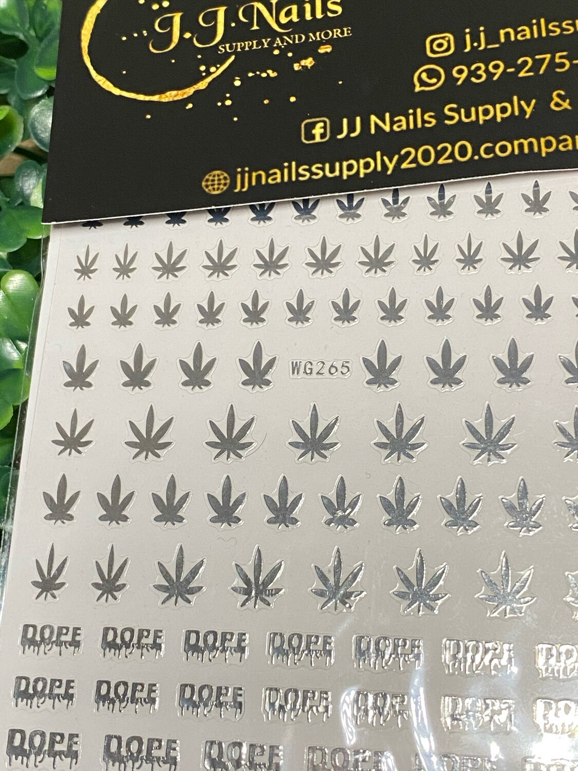 Stickers weed plata