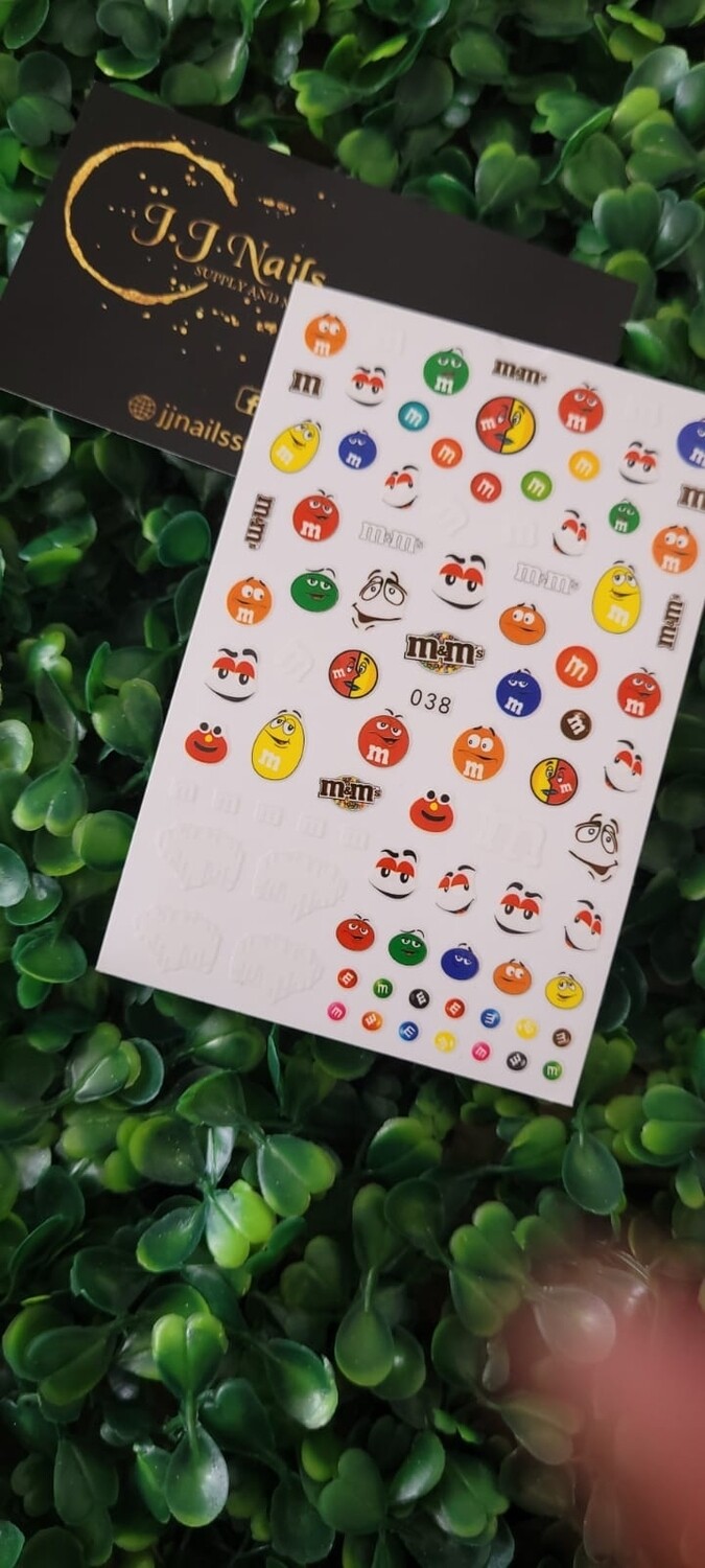 Stickers M&amp;Ms #038