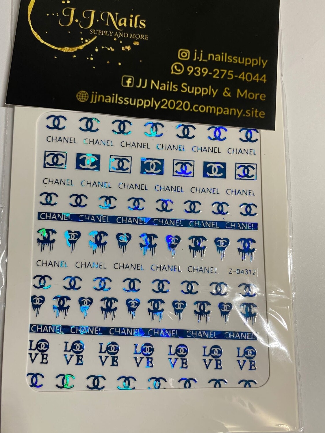 Stickers Chanel Blue 