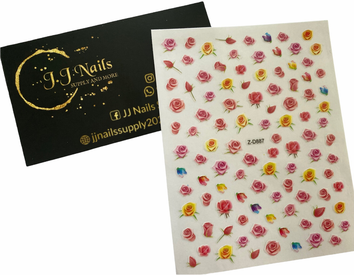 Stickers rosas D887