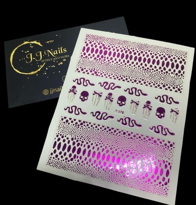 Stickers Calavera (fushia)