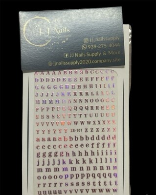 Stickers Letras Rose Gold