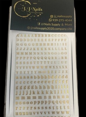 Stickers Letras Gold